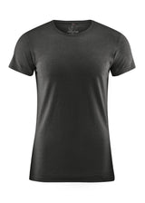 Slim Fit men's T-shirt in hemp and organic cotton. Black