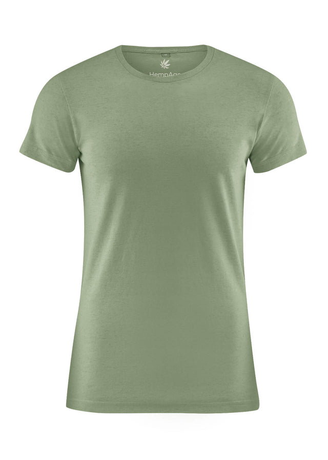 Slim Fit men's T-shirt in Cactus Green Hemp and Organic Cotton