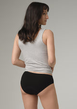 Abundant flow menstrual briefs in organic cotton