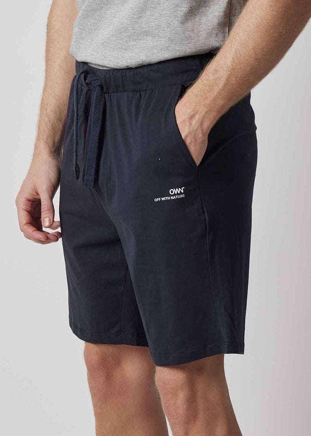 OWN BLUE jersey shorts for men in organic organic cotton