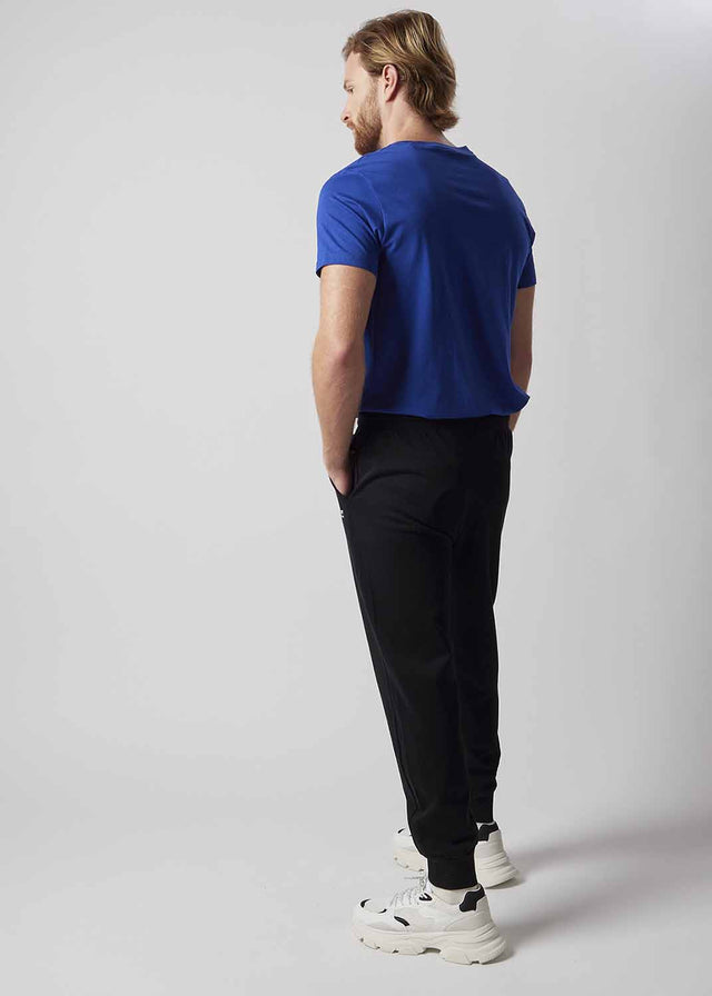 OWN Black Jogger Pants for men in organic cotton