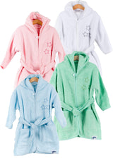 Baby Little Stars bathrobe in organic cotton