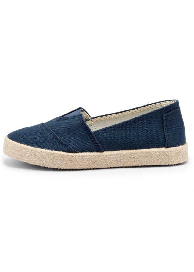 Espadrilles TIM Blu unisex in cotone biologico e yuta