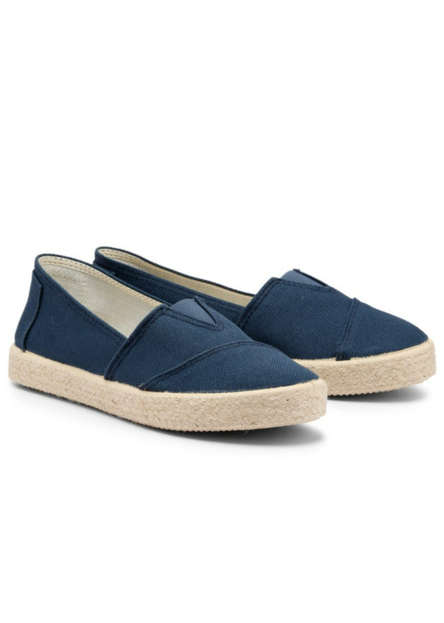 Espadrilles TIM Blu unisex in cotone biologico e yuta