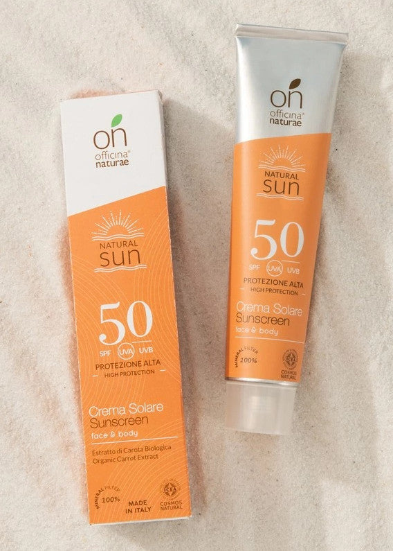 SPF50 sun cream for clear and delicate skin