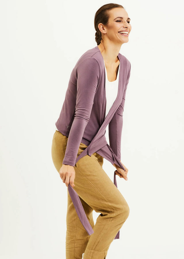 Bamboo women's wrap sweater