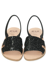 Minorchine Glitter women's sandals in natural leather