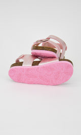 Select Lumier ergonomic sandals for girls in cork and natural leather