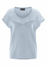 T-shirt a maglia da donna in Canapa e Cotone Biologico