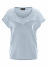 Women's knitted T-shirt in hemp and organic cotton