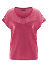 T-shirt a maglia da donna in Canapa e Cotone Biologico