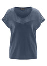 T-shirt a maglia da donna in Canapa e Cotone Biologico