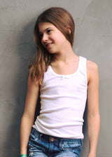 Kitty pure organic cotton tank tops for girls 3 pcs