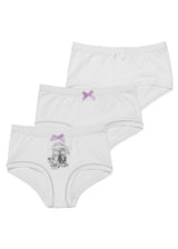 High briefs for girls 3 pcs Kitty pure organic cotton