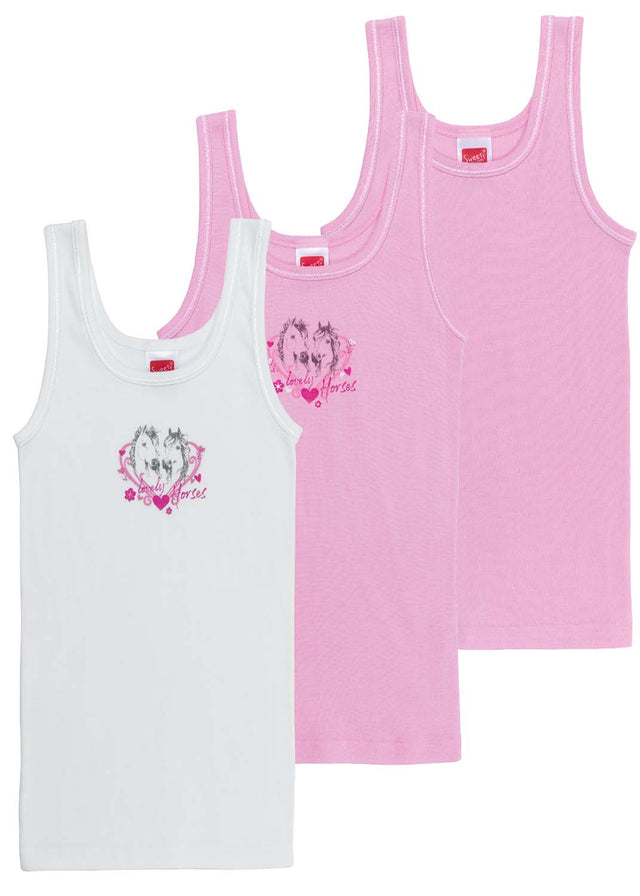 Tank tops for girls 3 pcs Cavalli pure organic cotton