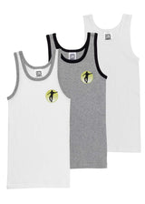 3 pcs Football tank tops for boys in pure organic cotton