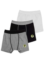 Boxer per bambino 3 pz Football puro cotone biologico