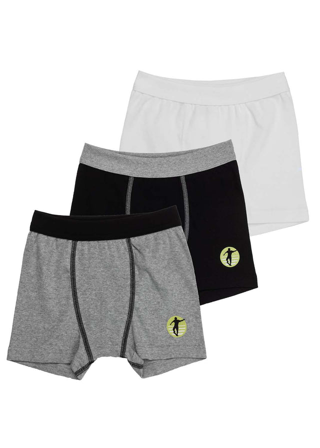 Boxers for boys 3 pcs Football pure organic cotton