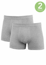 Boxers Grigi 2 pz da uomo in puro cotone biologico