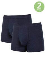 Boxers Blu 2 pz da uomo in puro cotone biologico