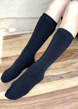 Long organic cotton terry socks