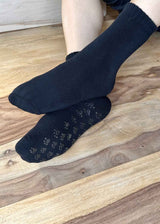 Adult unisex non-slip sock in organic cotton sponge