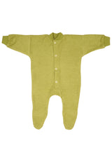 Organic wool terry baby onesie