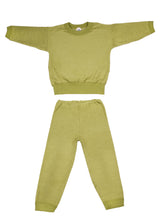 Organic wool terry pajamas for children