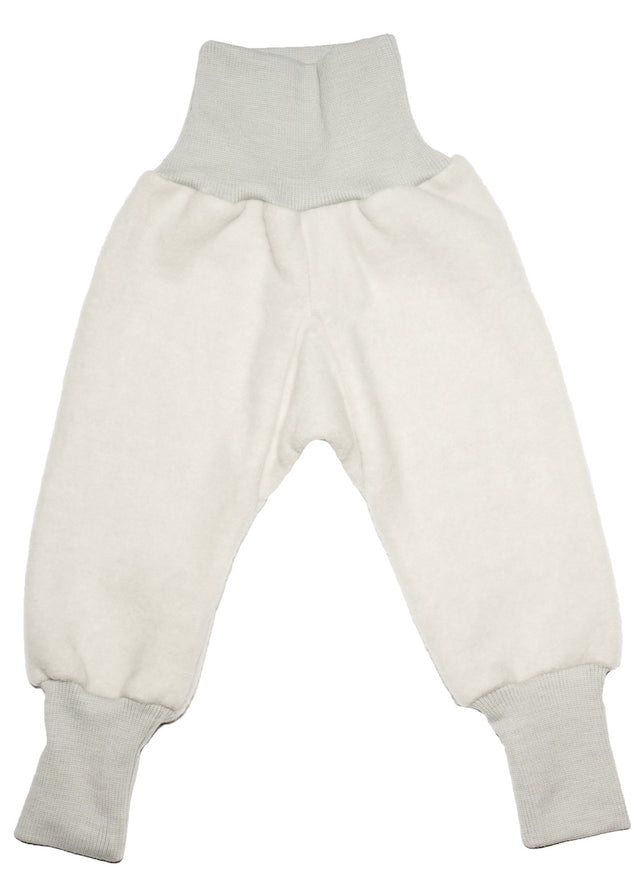 Pantaloni bambini pile di lana cotone bio