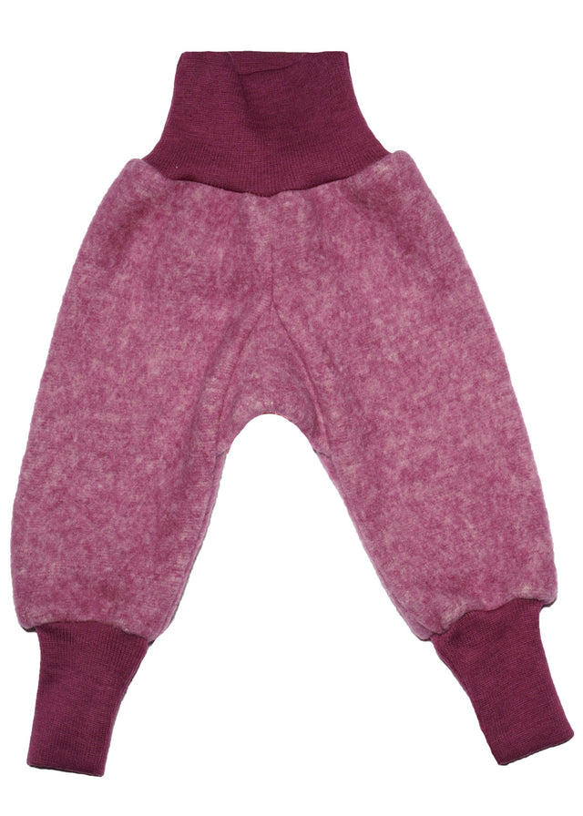 Pantaloni bambini pile di lana cotone bio