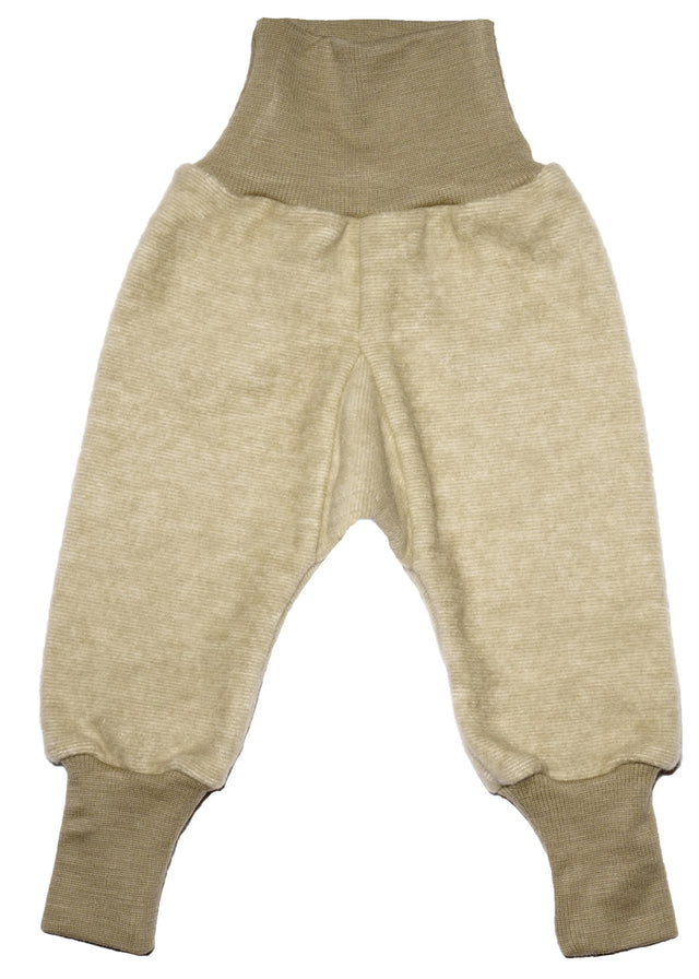 Pantaloni bambini pile di lana cotone bio