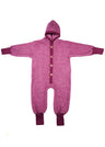 Overall tracksuit for children in organic wool and cotton fleece