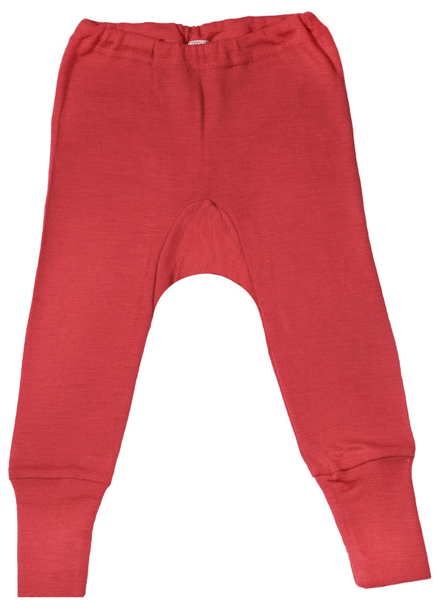 Pantaloni basic per bambini in lana biologica e seta