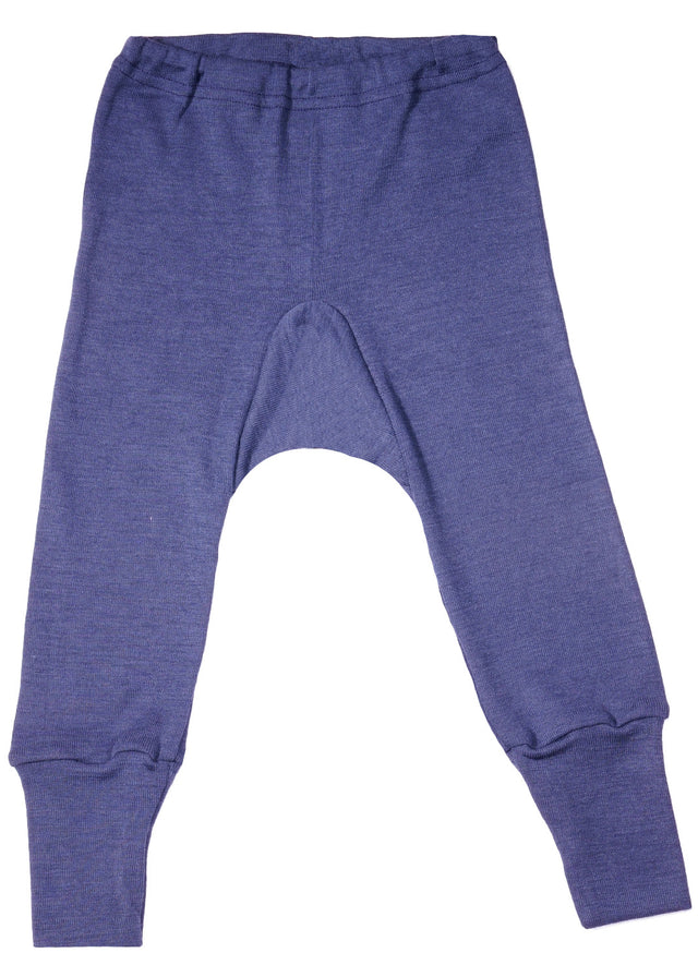 Pantaloni basic per bambini in lana biologica e seta