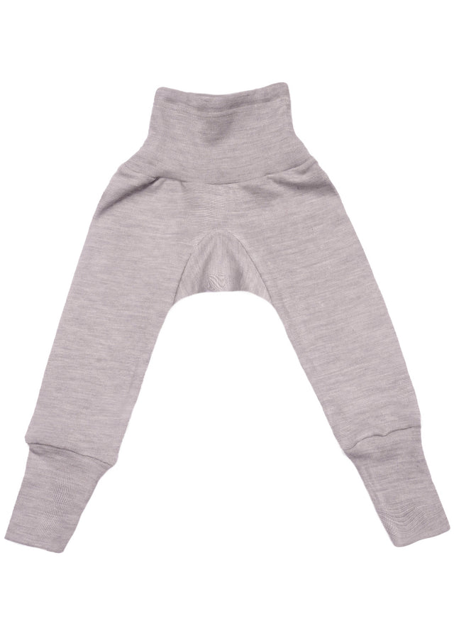 Pantaloni con fascia per bambini in lana biologica e seta