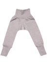 Pantaloni con fascia per bambini in lana biologica e seta