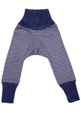 Pantaloni con fascia per bambini in lana biologica e seta