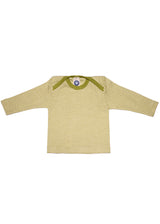 Long sleeve shirt for children in organic wool and silk