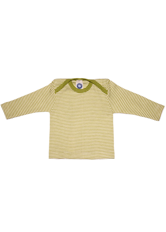 Long sleeve shirt for children in organic wool and silk