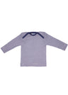 Long sleeve shirt for children in organic wool and silk