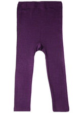 Children's leggings in organic wool and silk