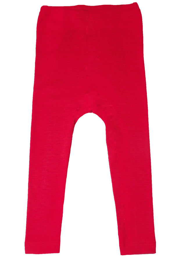 Children's leggings in organic wool and silk