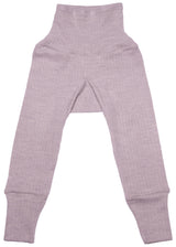 Pantaloni con fascia per bambini in lana, cotone bio e seta