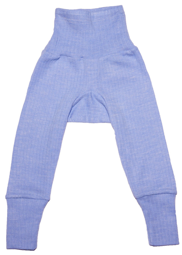 Pantaloni con fascia per bambini in lana, cotone bio e seta