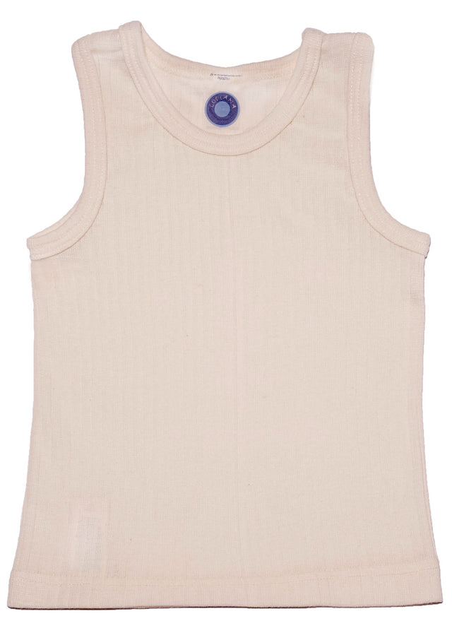 Children's undershirt in wool, organic cotton and silk