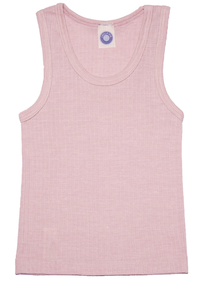 Children's undershirt in wool, organic cotton and silk