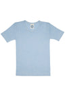 Short sleeve t-shirt for children in wool, organic cotton and silk