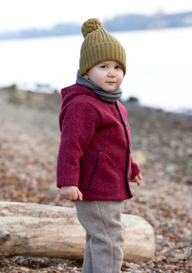 Cappotto per bambini in lana cotta riciclata