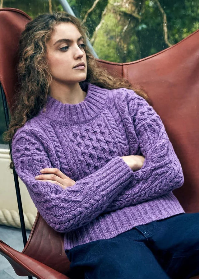 Liberty women's sweater in wool and cashmere