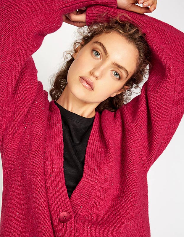 Women's Cumberland Cardigan in Wool and Cashmere